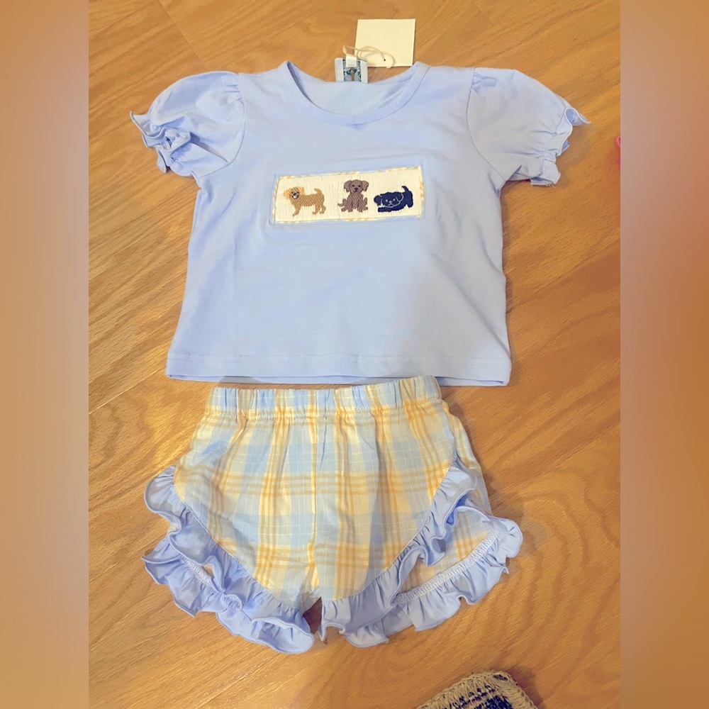 Classic Southern Smocks Puppy Set